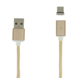 Кабель USB Type-C Red Line магнитный в переплете 1м Золотой