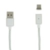 Кабель USB Type-C Red Line магнитный в переплете 1м Серебряный