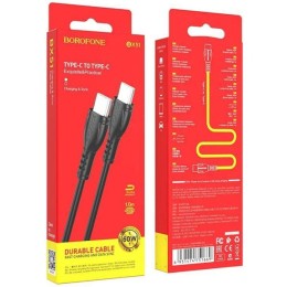 Кабель USB Type C - Type C Borofone BX51 TPU 1м Черный