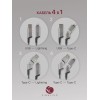 Кабель USB-A Type-C Type-C Lightning 1м Серый