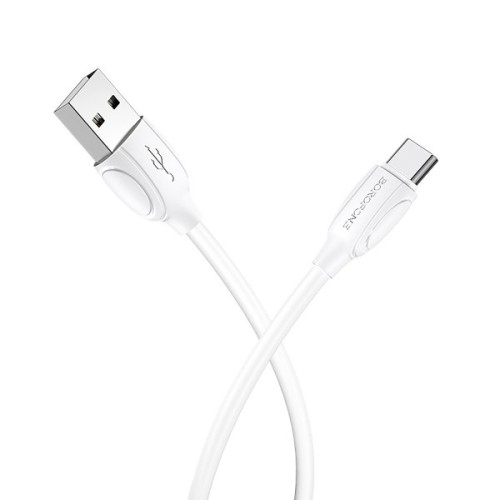 Кабель USB Type-C Borofone BX19 TPU 1м Белый