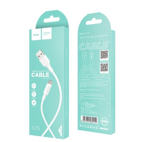 Кабель USB Type-C Hoco X25 1м Белый