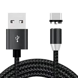 Кабель USB Type-C DC Magnetic магнитный Черный