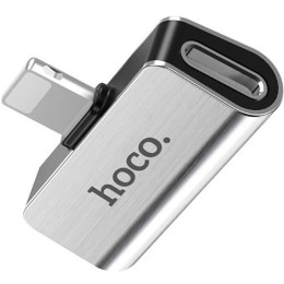 Переходник Lightning - Lightning Hoco LS24 Серебряный