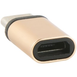 Переходник MicroUSB - USB Type-C Red Line Золотой