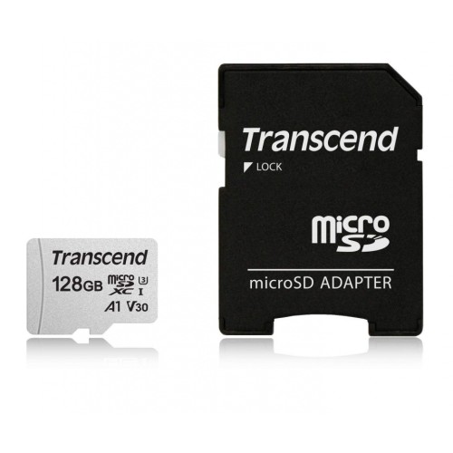 Карта памяти microSDXC UHS-I U3 Transcend 128Gb TS128GUSD300S-A