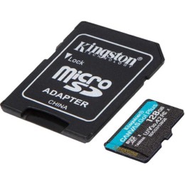 Карта памяти Kingston microSDXC Class 10 UHS-I U3 128Gb SDCG3/128GB SD adapter