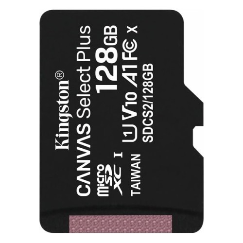 Карта памяти Kingston Canvas Select Plus microSDXC 128Gb UHS-I Class 10 U1