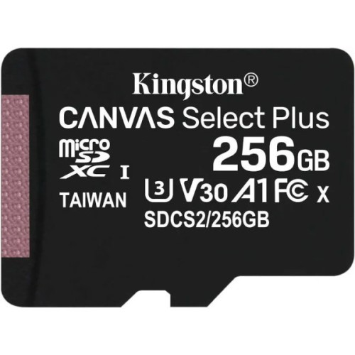 Карта памяти Kingston microSDXC Class 10 UHS I U3 256Gb