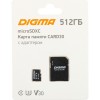 Карта памяти Digma microSDXC Class 10 UHS I U3 512Gb SD adapter