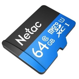 Карта памяти Netac microSDXC Class 10 UHS I U3 64Gb SD adapter