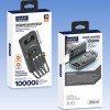 Беспроводной внешний аккумулятор FaizFull FL66 black 10,000mAh 2,4A Чёрный