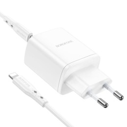 Сетевое зарядное устройство Borofone BN9 35W Type-C - Lightning Белое