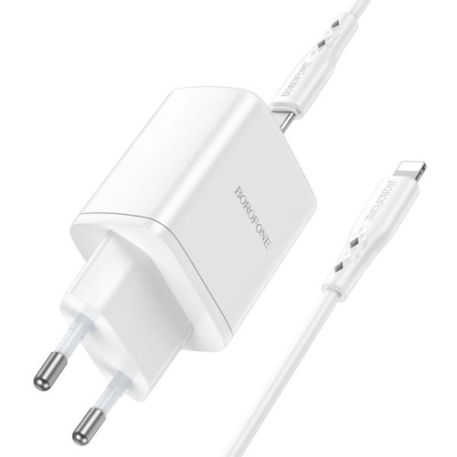 Сетевое зарядное устройство Borofone BN9 35W Type-C - Lightning Белое