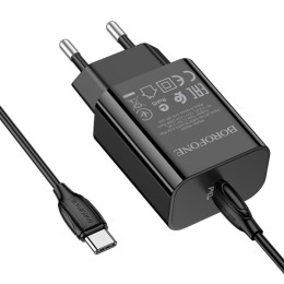Сетевое зарядное устройство Borofone BA65A 20W Type-C - Type-C Черное