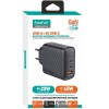 Сетевое зарядное устройство без кабеля FaizFull FC126 USB-Cх2 45W USB-A 20W Черное