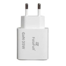 Сетевое зарядное устройство без кабеля FaizFull FC96 USB-C 35W Белое