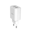 Сетевое зарядное устройство Hoco C62A MicroUSB Белое