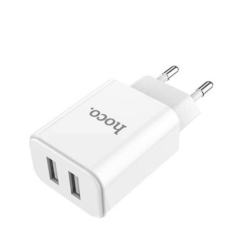 Сетевое зарядное устройство Hoco C62A MicroUSB Белое