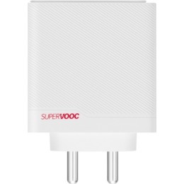 Сетевое зарядное устройство без кабеля OnePlus SuperVooc Dual Ports Power Adapter 100W Белое