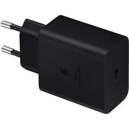 Сетевое зарядное устройство с кабелем Samsung 45W EP-T4510XBEGEU Черное