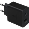 Сетевое зарядное устройство Samsung EP-TA220NBEGEU USB-C/USB-A Черный