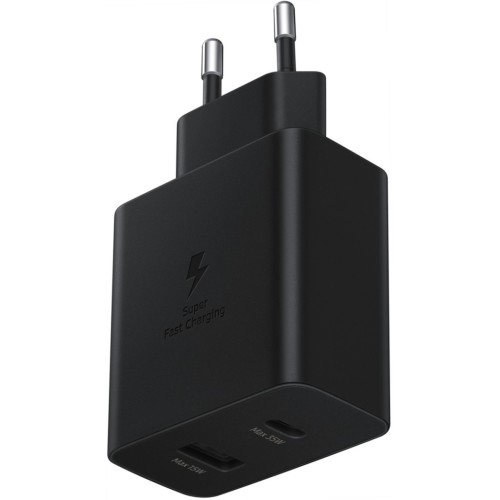 Сетевое зарядное устройство Samsung EP-TA220NBEGEU USB-C/USB-A Черный