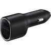 Автомобильное зарядное устройство Samsung EP-L4020NBEGEU USB/USB Type-C Черный