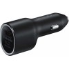 Автомобильное зарядное устройство Samsung EP-L4020NBEGE USB/USB Type-C Черный