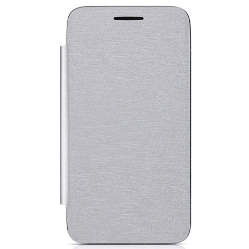 Чехол книжка для Alcatel PIXI 3(4) 4013D FlipCover G4013-3SALFCG-RU Серебряный