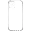 Силиконовый чехол для Apple iPhone 12 TPU 1.5мм с усиленными углами и защитой камеры Прозрачный