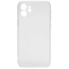 Силиконовый чехол для Apple iPhone 12 TPU 1мм с защитой камеры Прозрачный