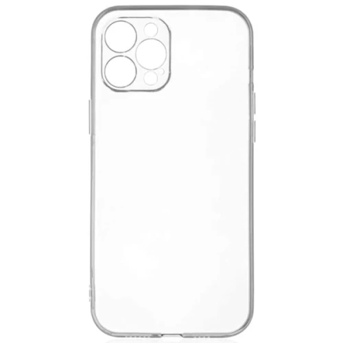 Силиконовый чехол для Apple iPhone 12 Pro Max TPU 1мм с защитой камеры Прозрачный