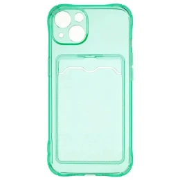 Силиконовый чехол для Apple iPhone 13 Card Holder Мятный
