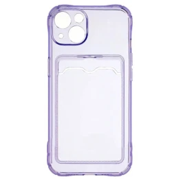 Силиконовый чехол для Apple iPhone 13 Card Holder Сиреневый