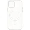 Силиконовый чехол для Apple iPhone 13 Clear Case MagSafe с анимацией с бортиком Прозрачный