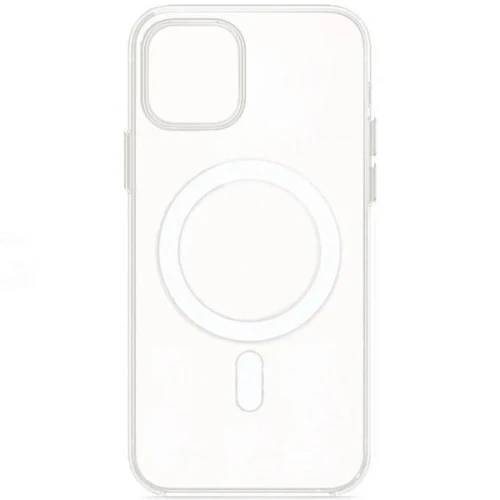 Силиконовый чехол для Apple iPhone 13 Clear Case MagSafe с анимацией с бортиком Прозрачный