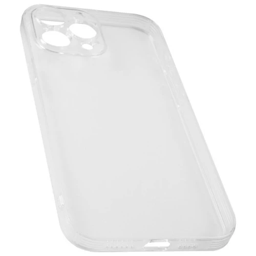 Силиконовый чехол для Apple iPhone 13 Pro TPU mp 1мм с защитой камеры Прозрачный глянцевый