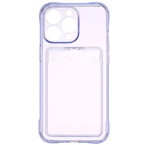 Силиконовый чехол для Apple iPhone 13 Pro Card Holder Сиреневый