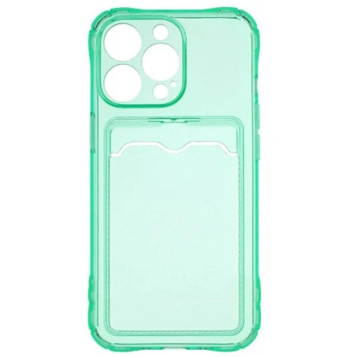 Силиконовый чехол для Apple iPhone 13 Pro Max Card Holder Мятный