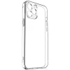 Силиконовый чехол для Apple iPhone 14 Pro TPU 1мм с защитой камеры Прозрачный