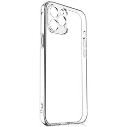 Силиконовый чехол для Apple iPhone 14 Pro TPU 1мм с защитой камеры Прозрачный