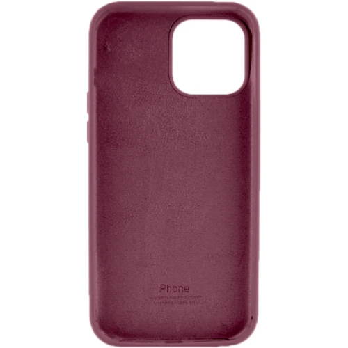 Силиконовый чехол для Apple iPhone 15 Silicone Case Full Темно-красный