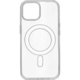 Силиконовый чехол для Apple iPhone 15 с поддержкой MagSafe Прозрачный