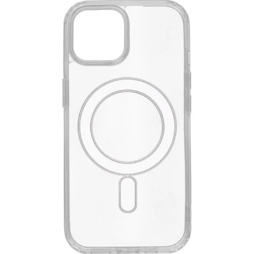 Силиконовый чехол для Apple iPhone 15 с поддержкой MagSafe Прозрачный