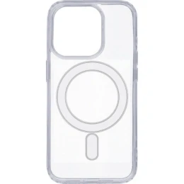Силиконовый чехол для Apple iPhone 15 Pro с поддержкой MagSafe Прозрачный