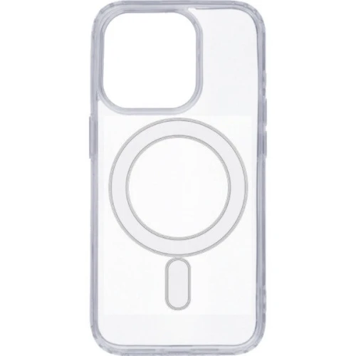 Силиконовый чехол для Apple iPhone 15 Pro с поддержкой MagSafe Прозрачный