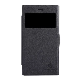 Чехол книжка для BlackBerry Z3 Nillkin Sparkle Leather Case черный