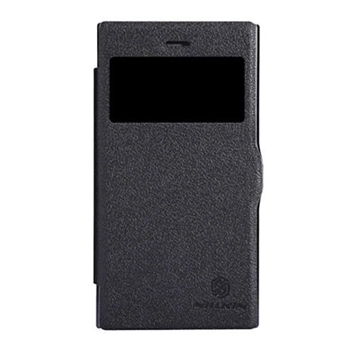 Чехол книжка для BlackBerry Z3 Nillkin Sparkle Leather Case черный