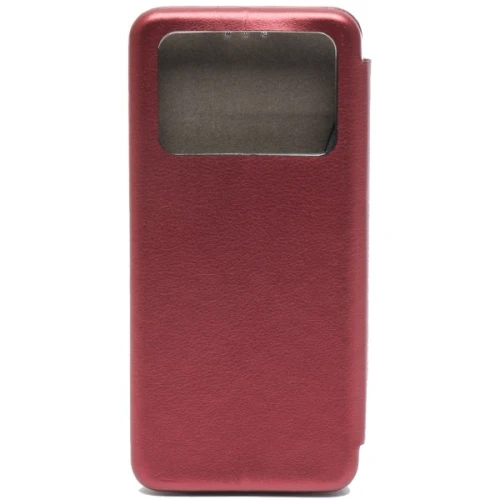 Чехол книжка для Xiaomi Poco M4 Pro Fashion Case Бордовый